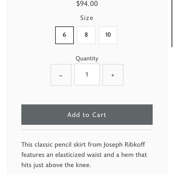 Joseph Ribkoff Black pencil skirt - Picture 3 of 4